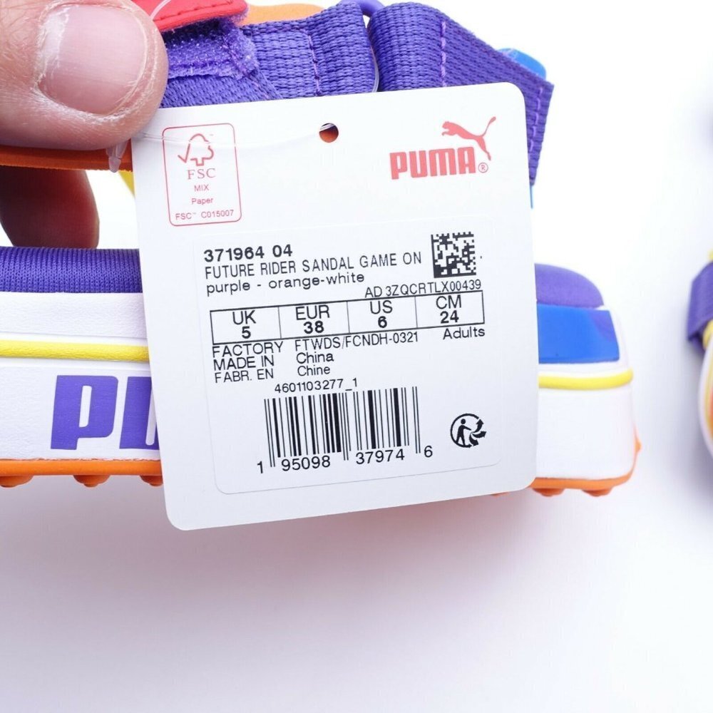 NEW PUMA Future Rider Game On Sandals 371964-04 Pu - Picture 10 of 10